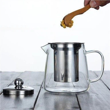 750 ml tekanne i glass med infuser