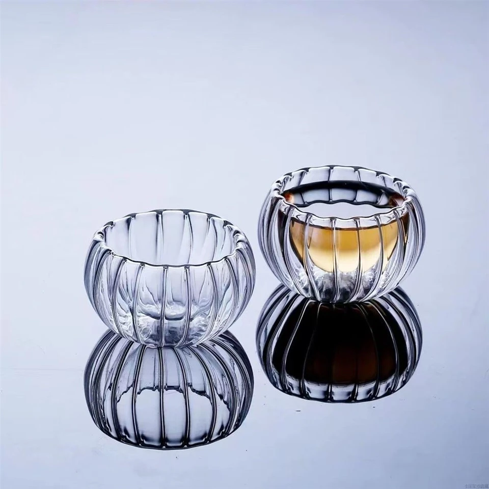 Stripete dobbelvegg glassglass